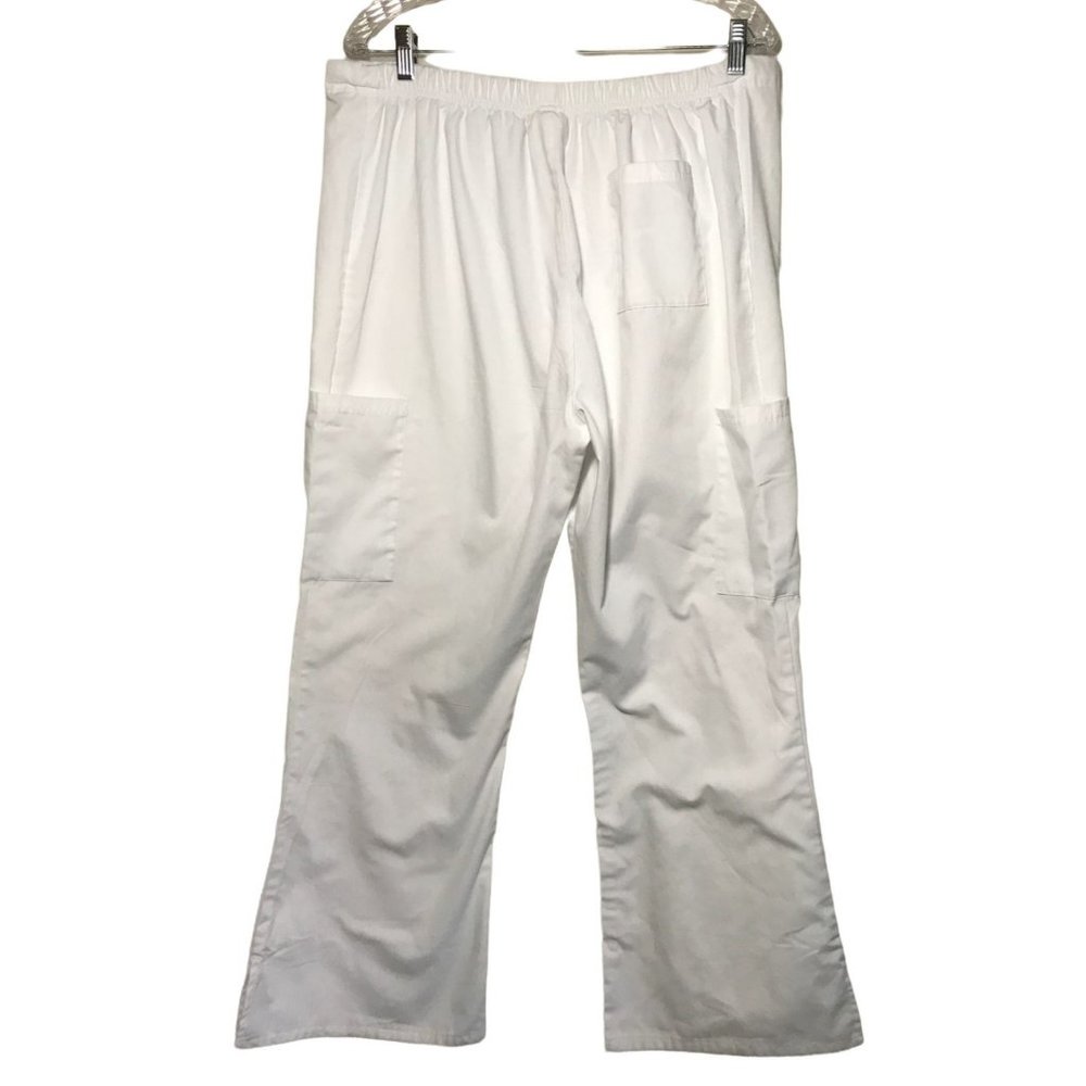 Malibu Doc Womens Scrub Pants Size Large White - Picture 3 of 3